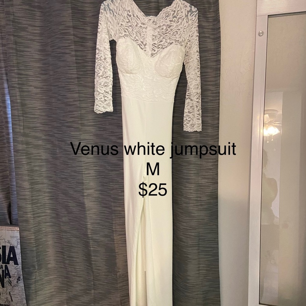 Venus White Jumpsuit